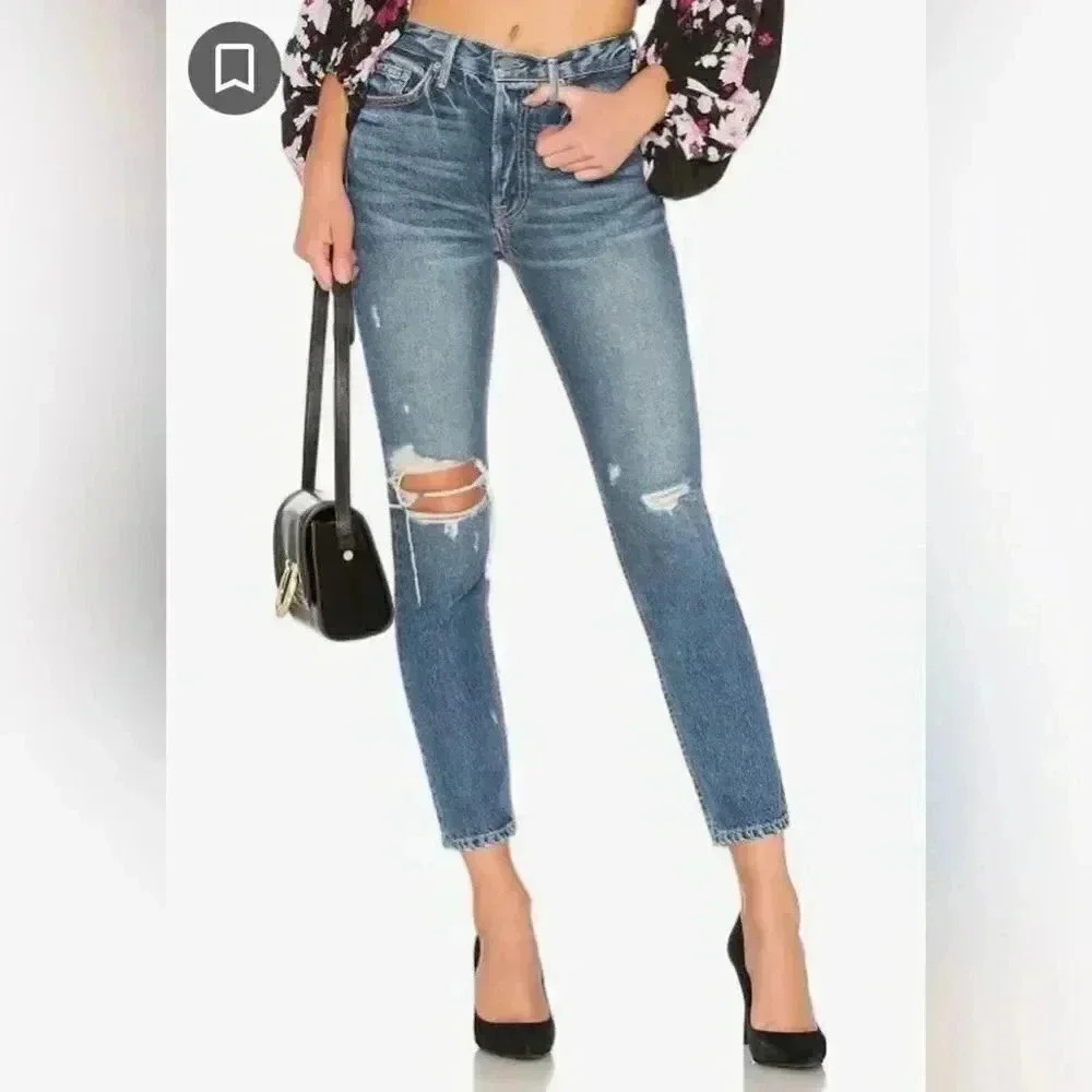 GRLFRND Karolina High Rise Skinny Denim Jeans More Life Wash NEW WITH TAG